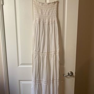 White boho dress